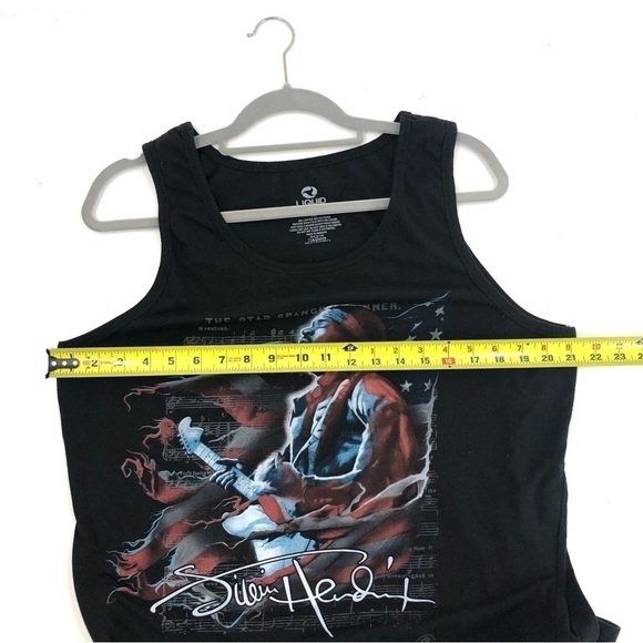 Liquid Blue Jimi Hendrix Tank Top Womens XL Star Spangled Banner 2013 Band Rock - Picture 6 of 8